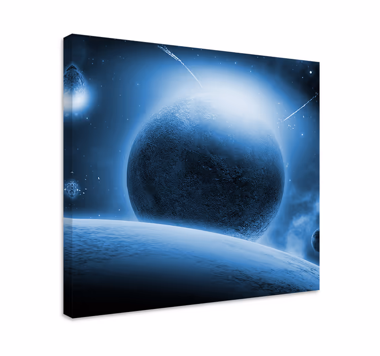 Quadro paesaggio planetario cosmico - TenStickers