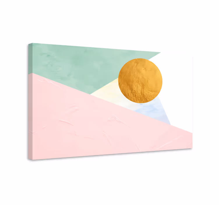 Quadro moderno cerchio solare geometrico - TenStickers