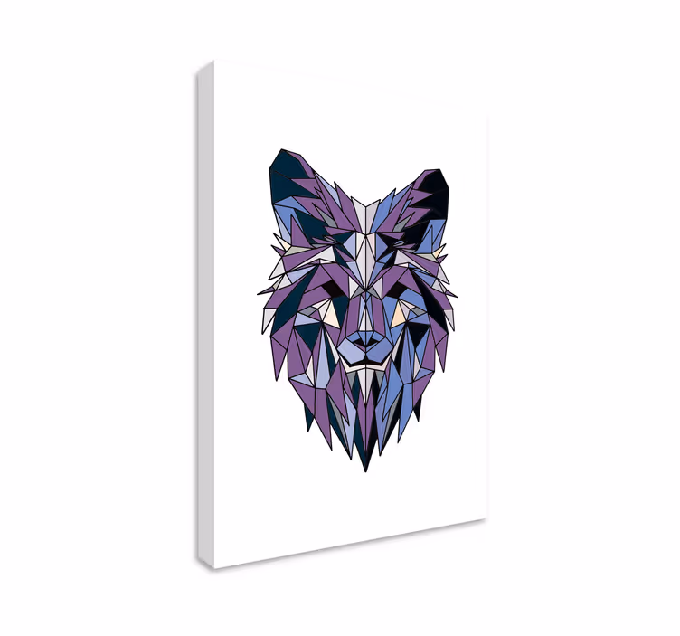 Quadro con cavallo faccia di leone poligonale - TenStickers