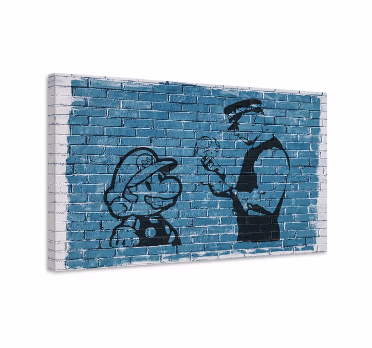 Quadro videogioco mario e ufficiale - TenStickers