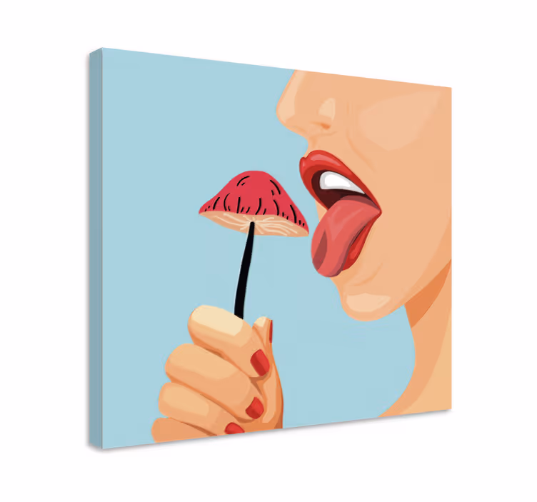 Dipinto frutta e natura morta tentazione di fragole - TenStickers