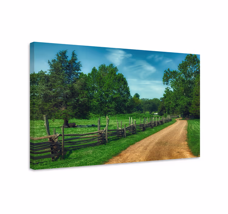 Quadro paesaggio sentiero di campagna sereno - TenStickers