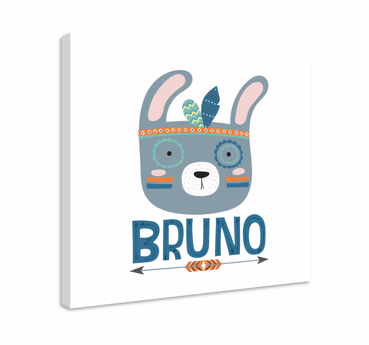 Quadri persona e personaggi volto di coniglio carino - TenStickers