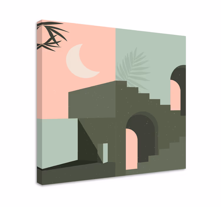 Quadro moderno astrazione architettonica - TenStickers