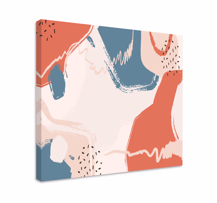 Quadro musicale forme di melodia astratta - TenStickers