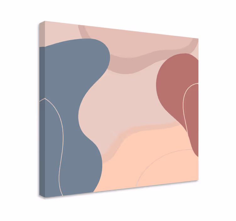 Quadro moderno armonia di forme organiche - TenStickers