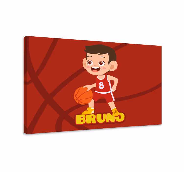 Quadri sportivi giocatore di basket allegro - TenStickers