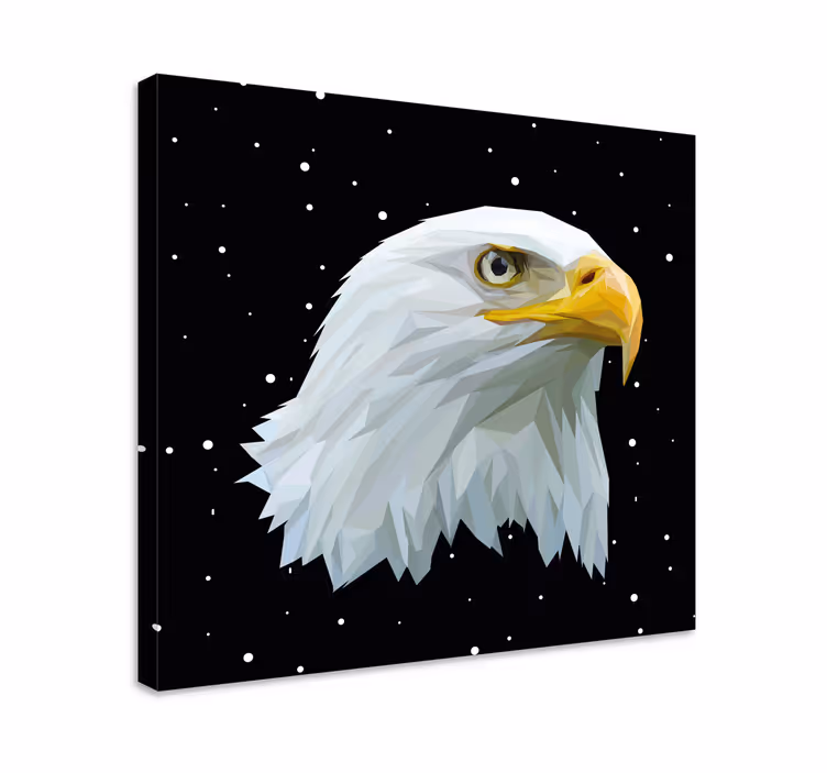Quadro con uccelli ritratto di aquila - TenStickers
