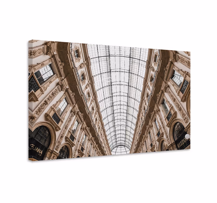 Quadro città e paesi prospettiva galleria milano - TenStickers