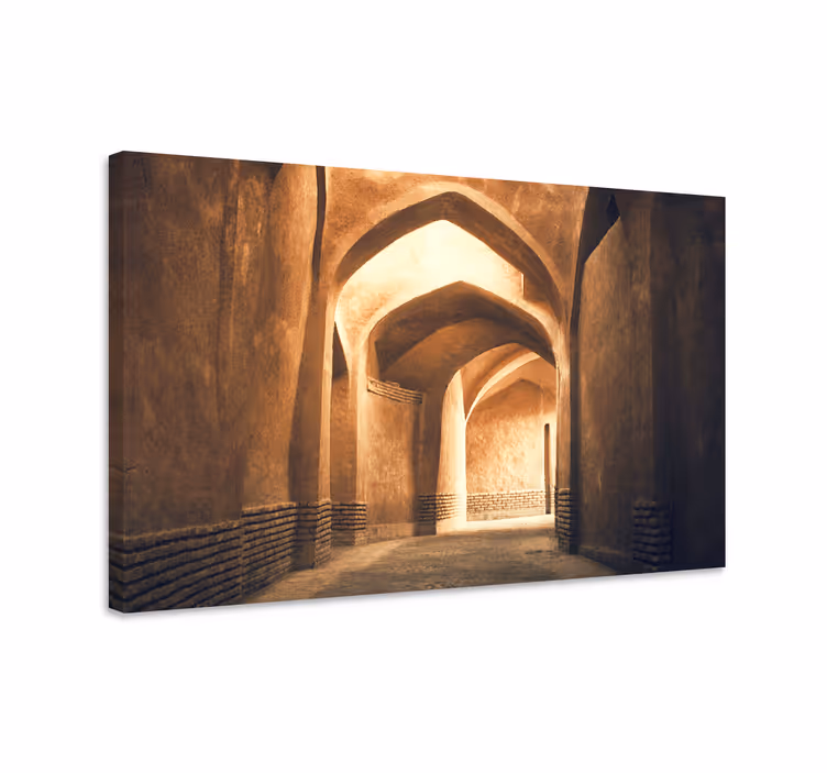 Dipinto orientale attenzione architettonica - TenStickers