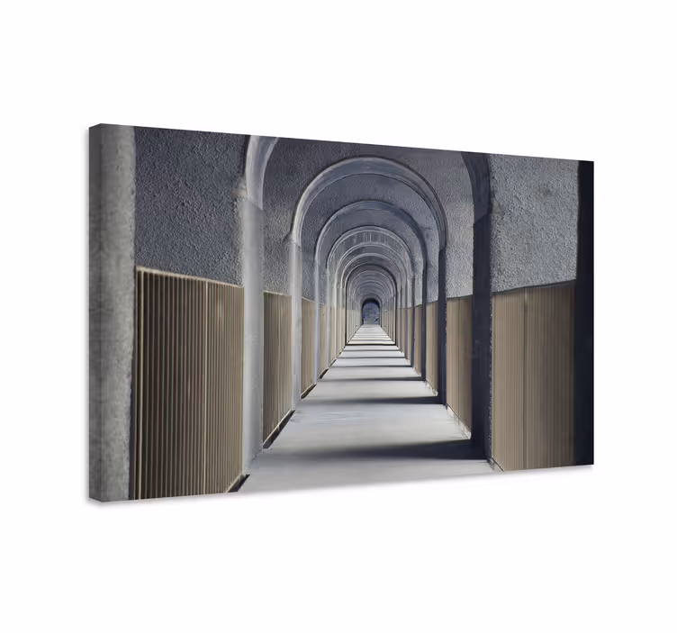 Quadro città e paesi prospettiva architettonica - TenStickers