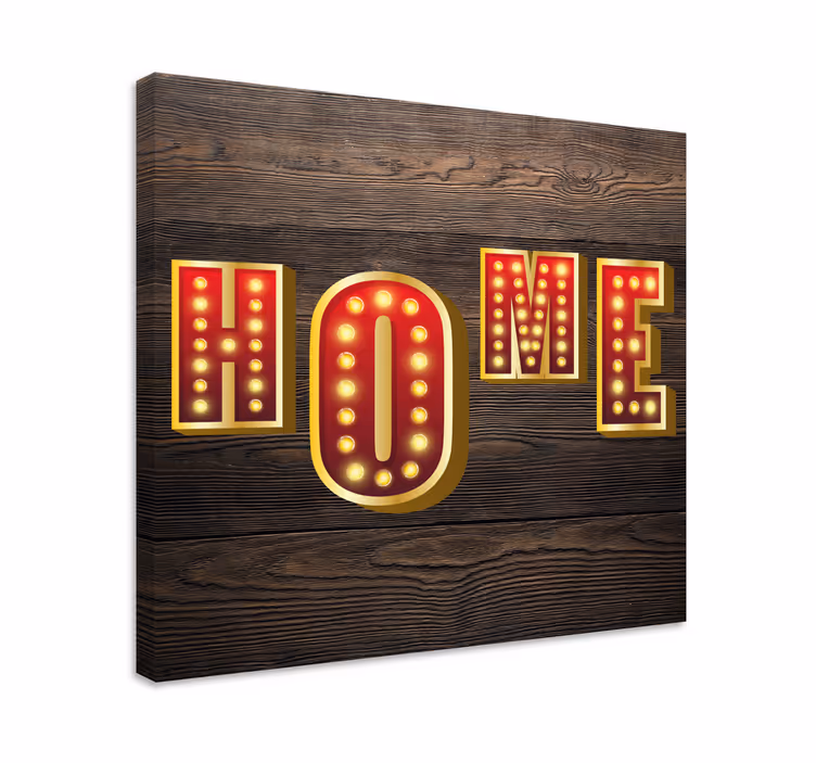 Quadro con frase insegna luminosa per casa - TenStickers