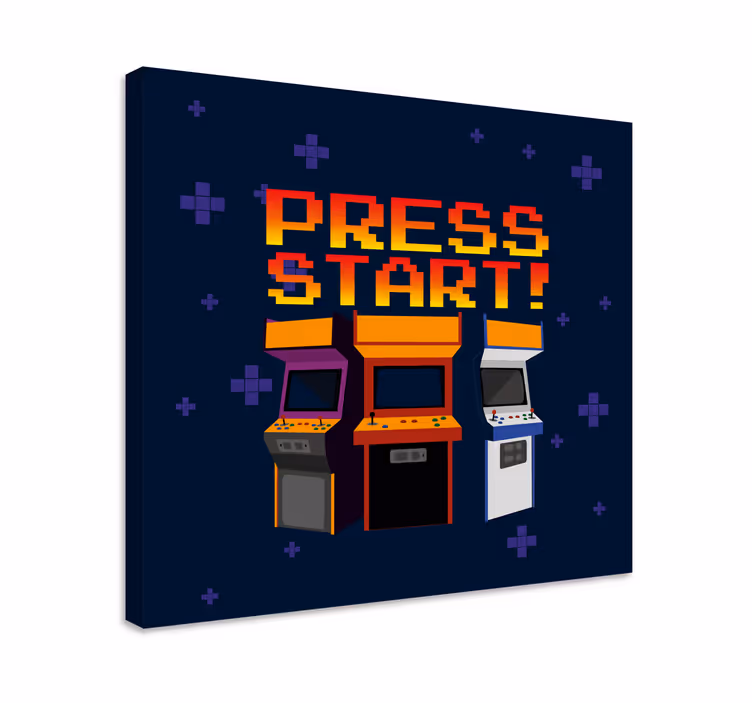 Quadro videogioco macchine arcade retro - TenStickers