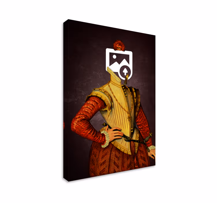 Quadro con gatto aristocratico per casa - TenStickers