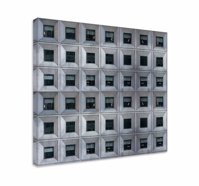 Quadro 3D effetto brutalismo architettura - TenStickers