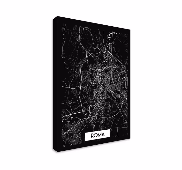 Quadro città e paesi Roma stampa mappamondo - TenStickers