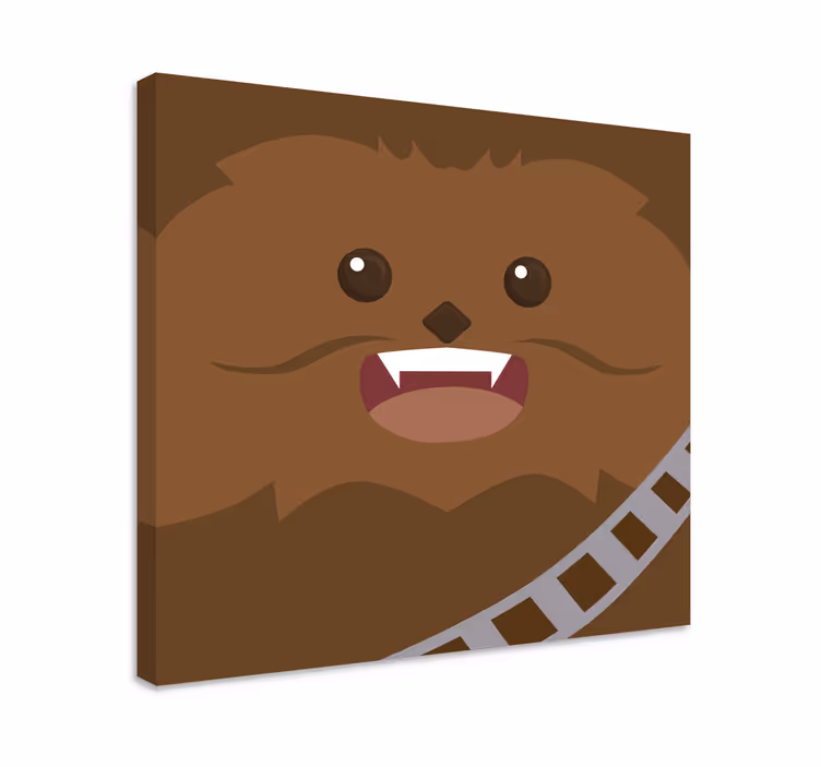 Quadro con personaggio Chewie - TenStickers
