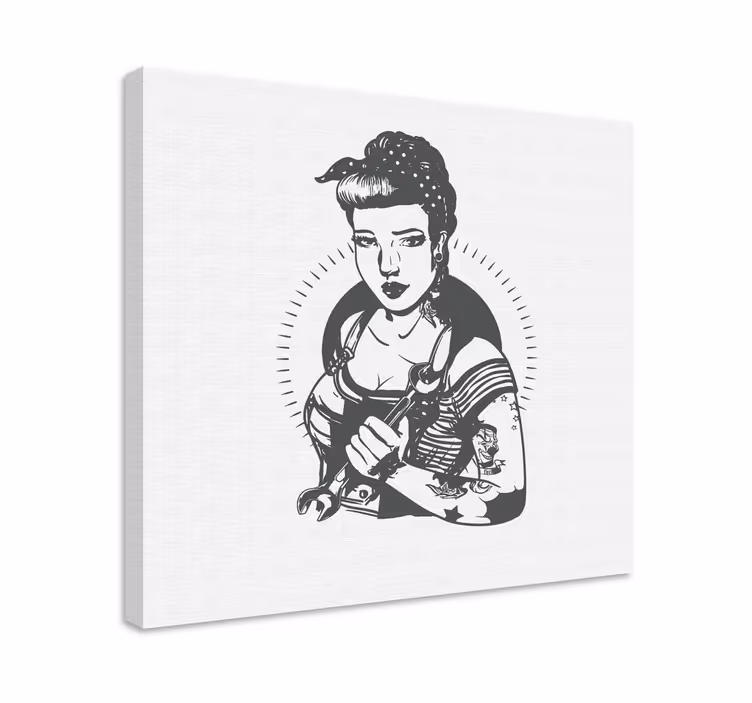 Quadri persona e personaggi ritratto di donna forte - TenStickers