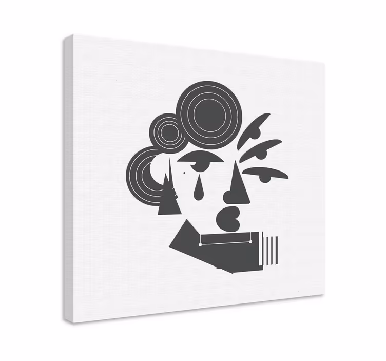 Quadro moderno ritratto di personaggio astratto - TenStickers