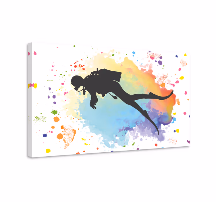 Poster con subacqueo colorato - TenStickers