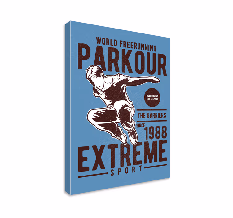 Quadro con il tema parkour - TenStickers