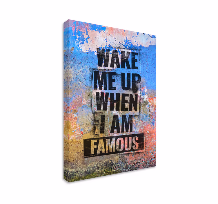 Quadro con scritta effetto graffito - TenStickers