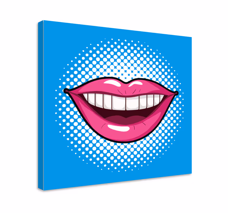 Quadro con bocca stile arte pop - TenStickers