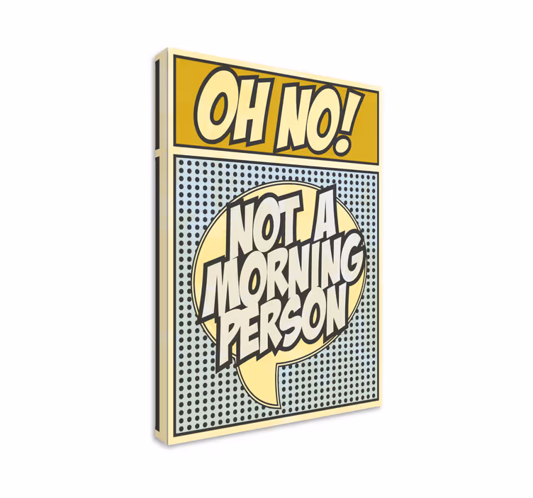 Quadro stile comic con frase - TenStickers
