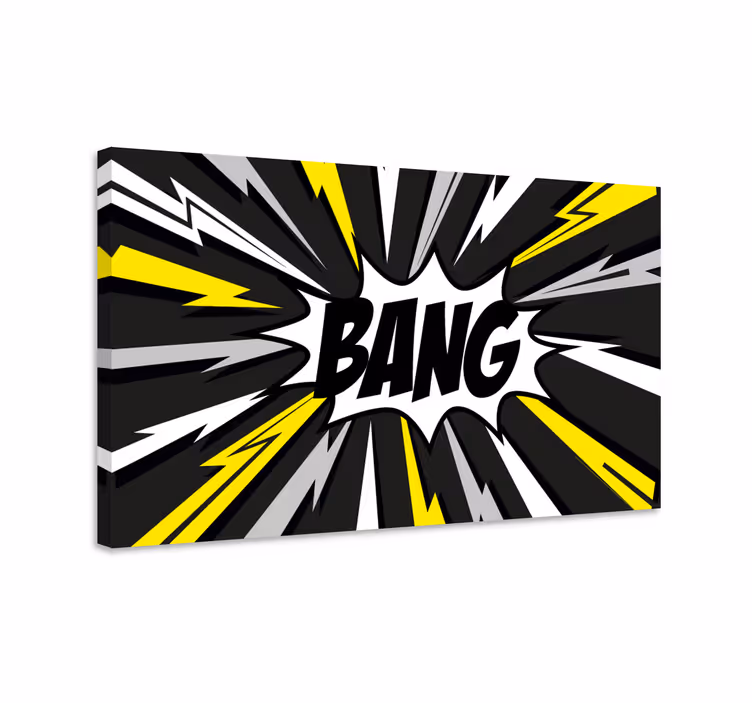 Quadro con scritta "bang" stile fumetto - TenStickers