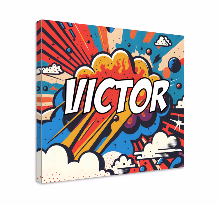 Quadro stile pop art con nome personalizzato - TenStickers