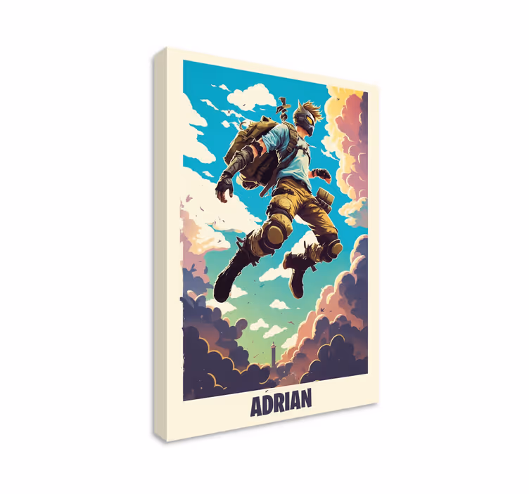 Quadro videogioco epico nome personalizzato - TenStickers