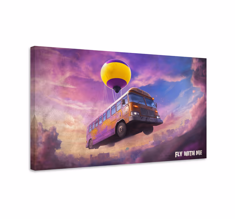 Quadro Videogioco Autobus Volante - TenStickers