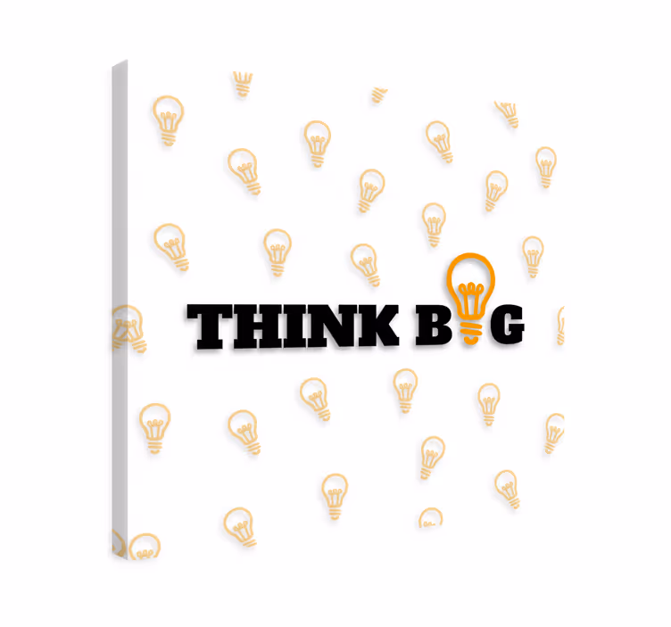 Quadro motivazionale Think big - TenStickers