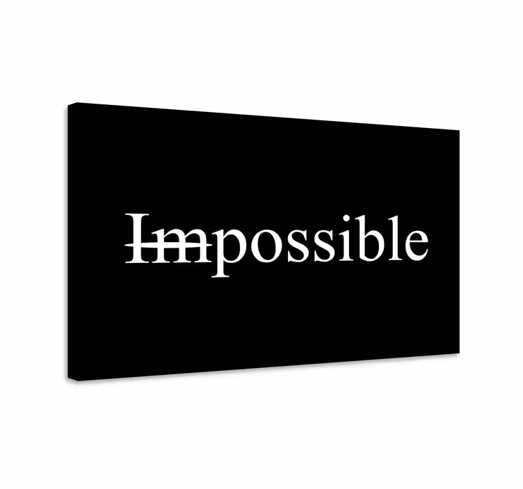 Quadro motivazionale impossibile possibile - TenStickers