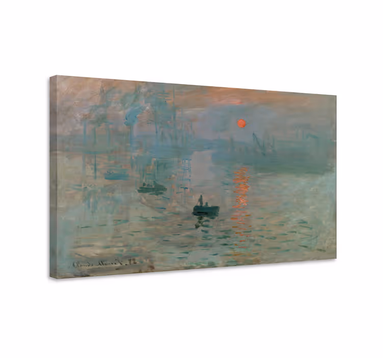 Dipinto impressione del Sole Nascente di Monet - TenStickers