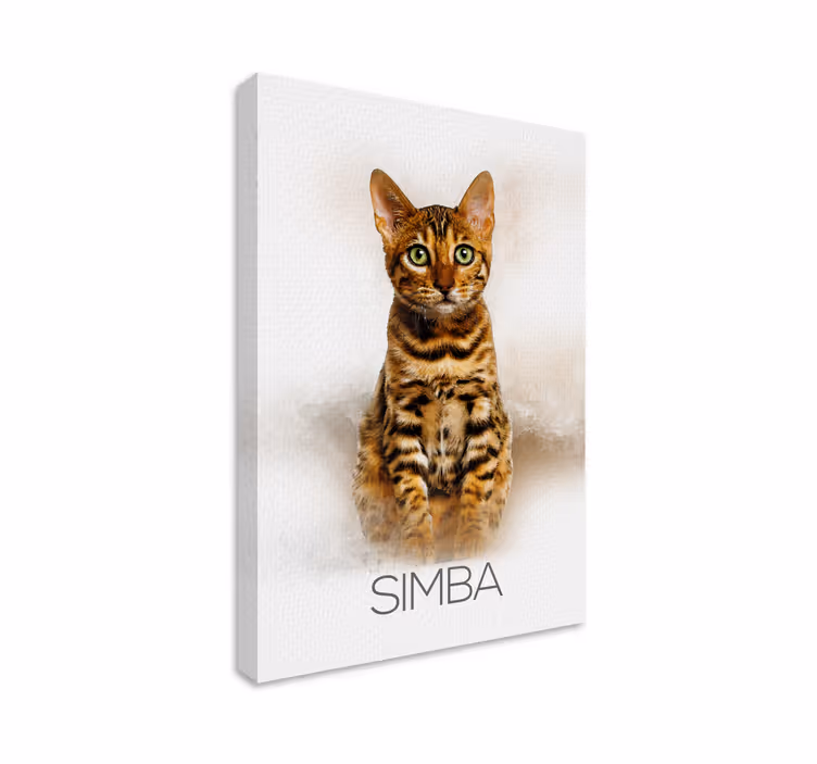 Quadro personalizzabile ritratto di animale - TenStickers