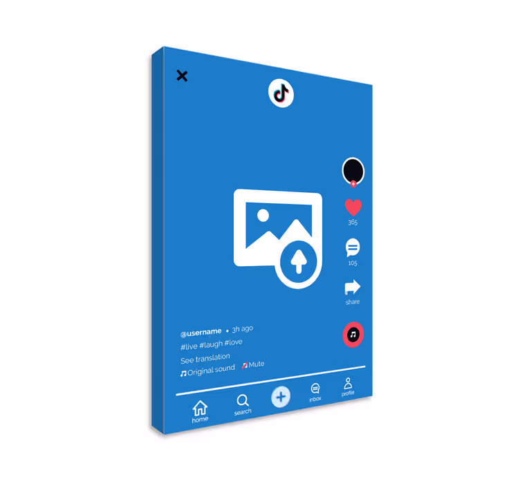 Quadro personalizzabile tic toc - TenStickers
