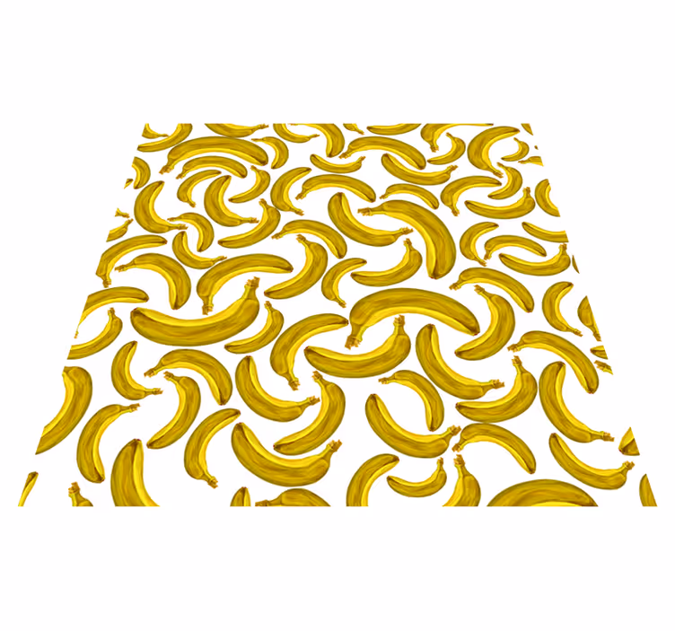 Tappeto vinile giallo disegno di banana - TenStickers