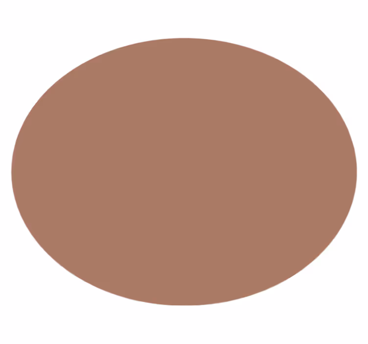Tappeto vinile rotondo mocha mousse - TenStickers