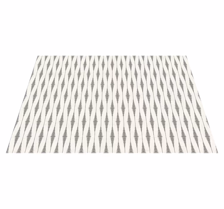 Tappeto vinile moderno rabaul ikat grigio e beige - TenStickers