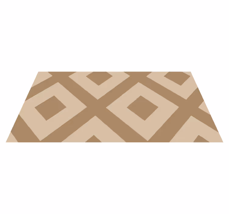 Tappeto vinile bagno imitazione tessuto beige - TenStickers