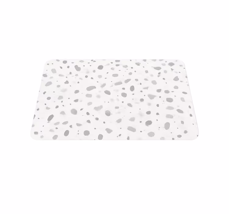 Tappeto vinile effetto marmo aspetto terrazzo grigio - TenStickers