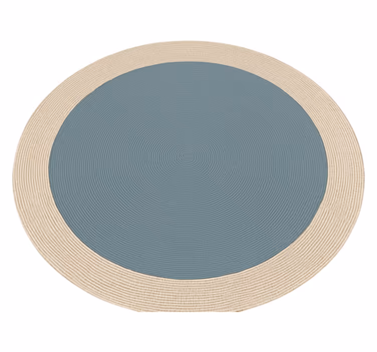 Tappeto vinile esterno design rotondo bicolore - TenStickers