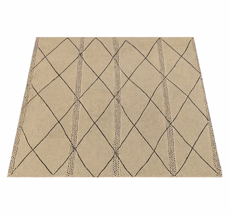 Tappeto vinile esterno design del diamante marocchino - TenStickers