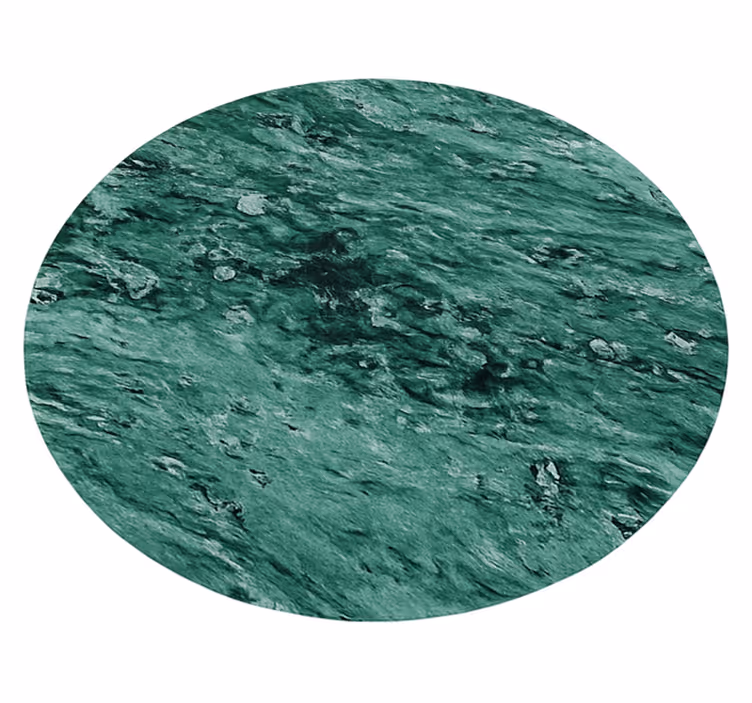Tappeto vinile verde elegante effetto marmo - TenStickers