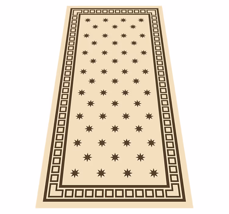 Tappeto pvc cucina motivo beige vintage - TenStickers