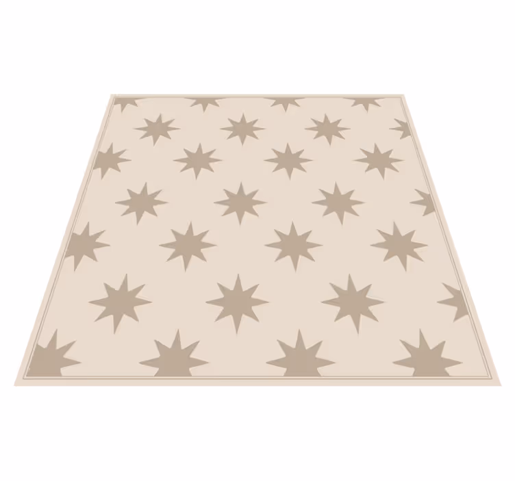 Tappeto pvc cucina motivo beige stellato - TenStickers