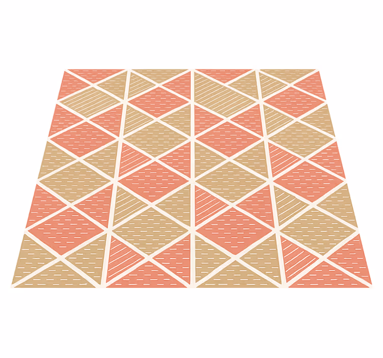 Tappeto vinile sala da pranzo stile grafico scandinavo - TenStickers