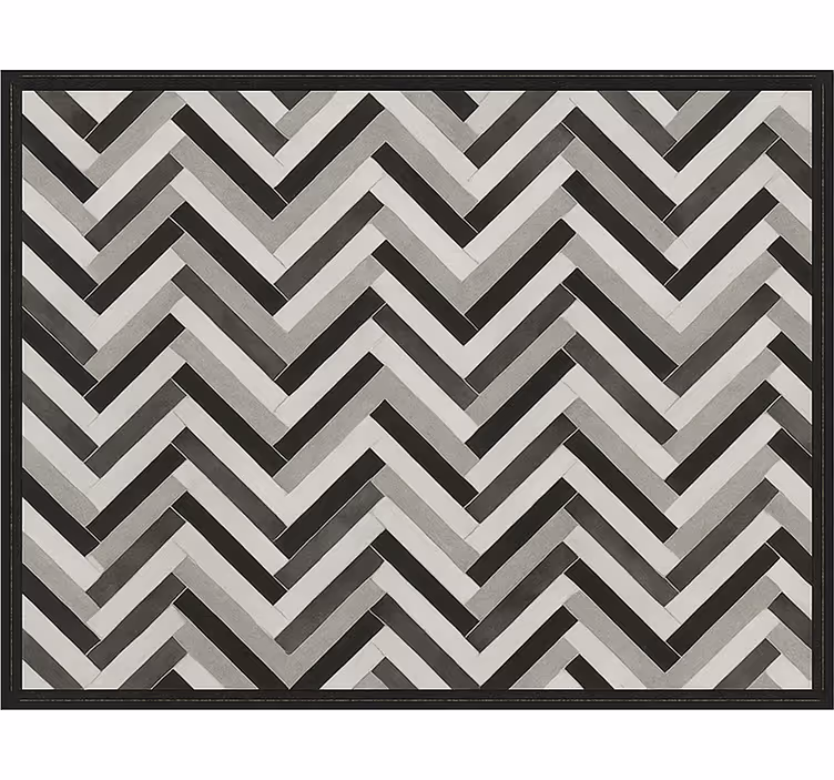 Tappeto vinile sala da pranzo stile parquet monocromatico - TenStickers