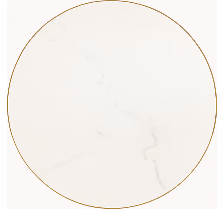 Tappeto vinile sala da pranzo vena di marmo bianco - TenStickers